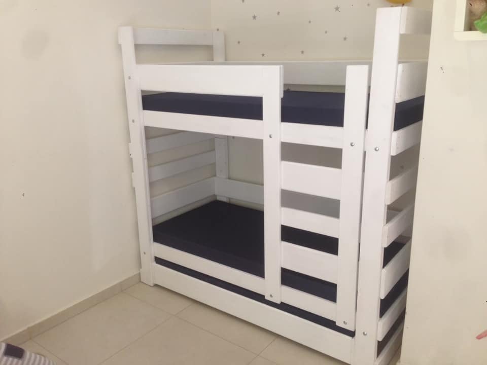 מיטת קומותיים עץ מלא